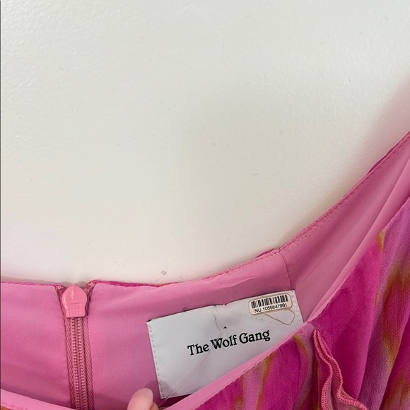 Pink Maxi Skirt with Ruffle Details - Picture 4 of 9